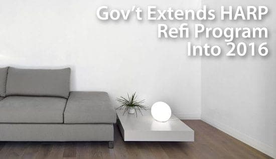 Government extends HARP refinance program for underwater U.S. homeowners