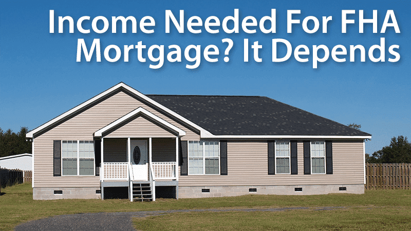 What is the Debt-to-income Ratio for FHA home loans