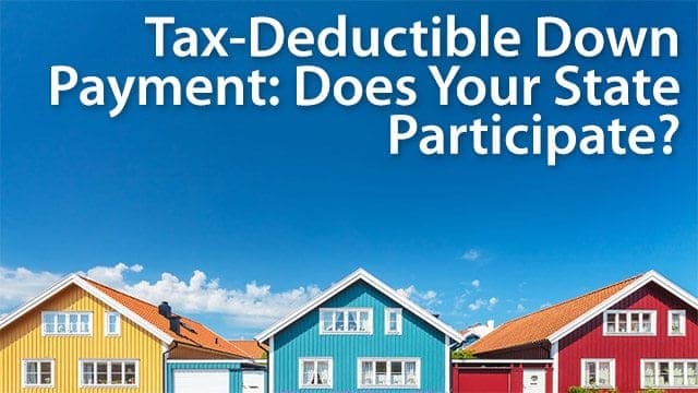 state down payment assistance tax deduction