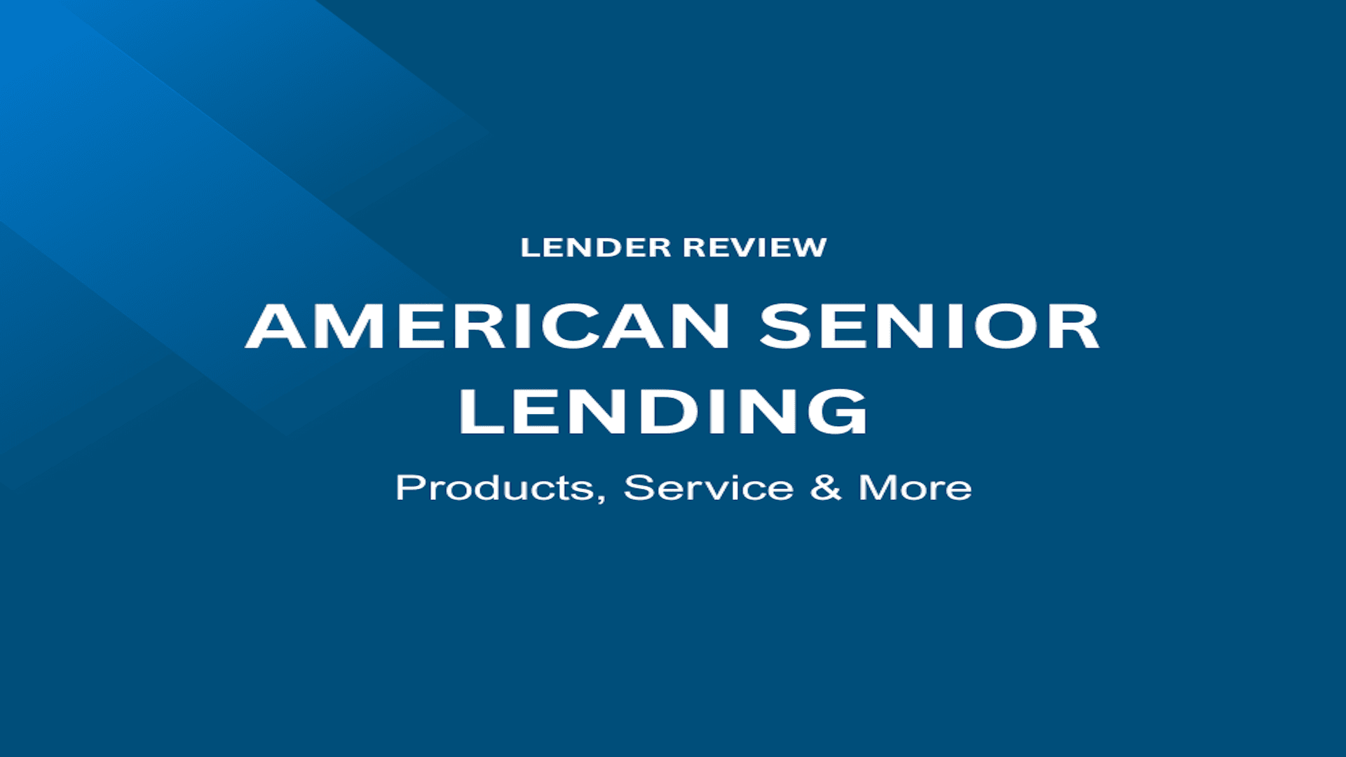 american senior lending