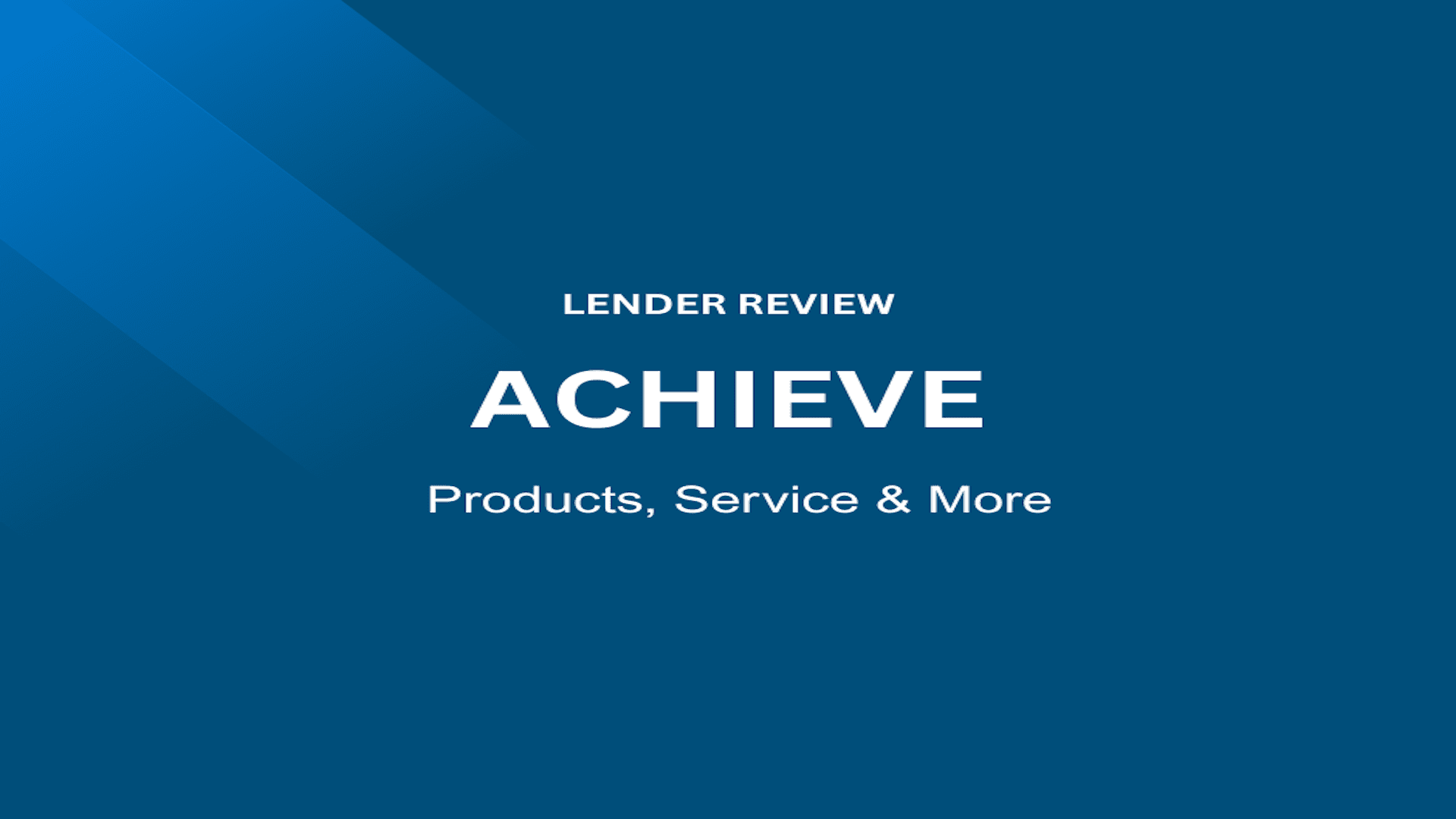 achieve loans